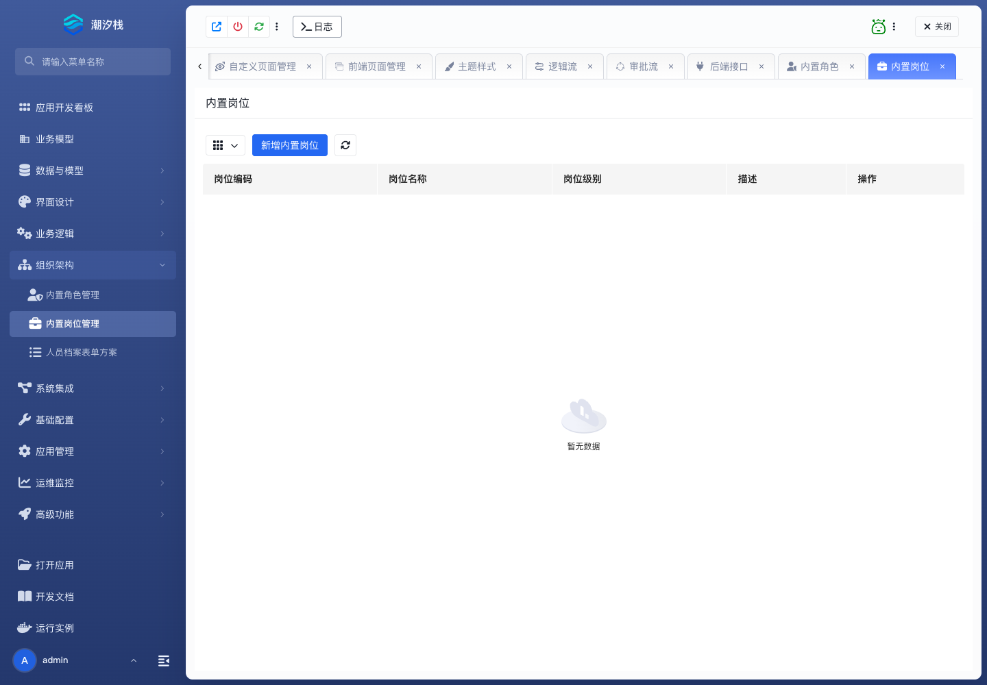 内置岗位管理