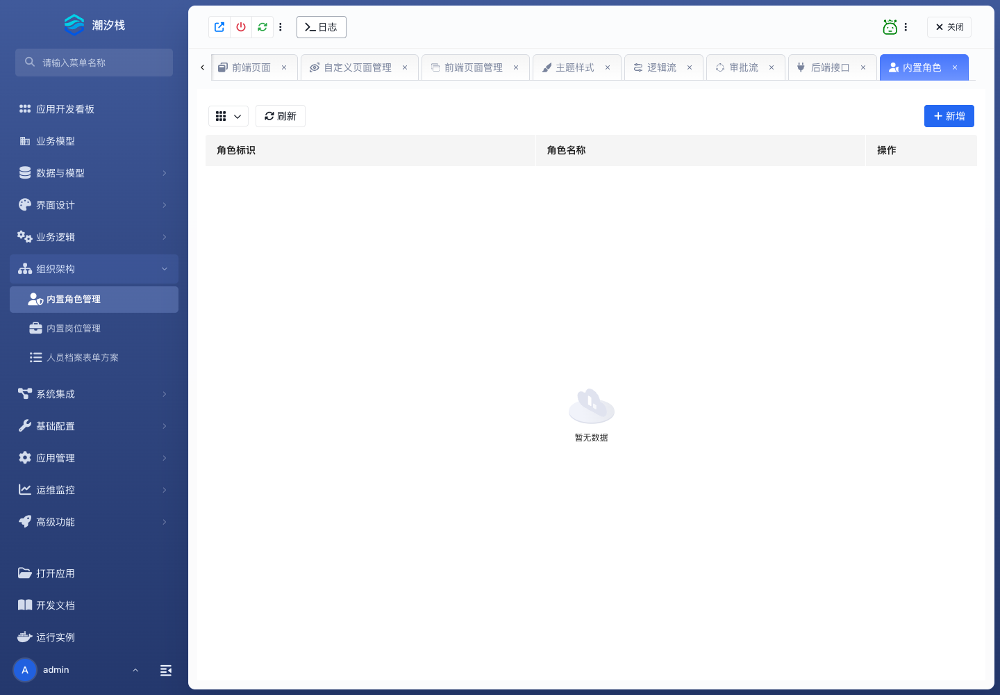 内置角色管理
