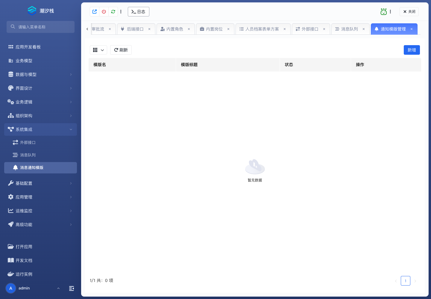 消息通知模版